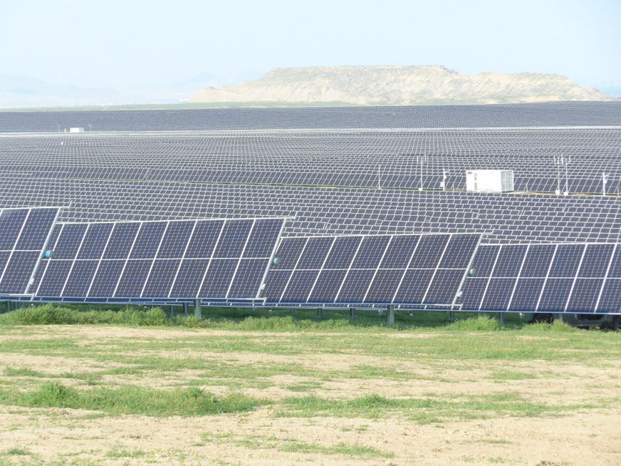 230 MW Garadagh solar park, 75 km outside of Baku.