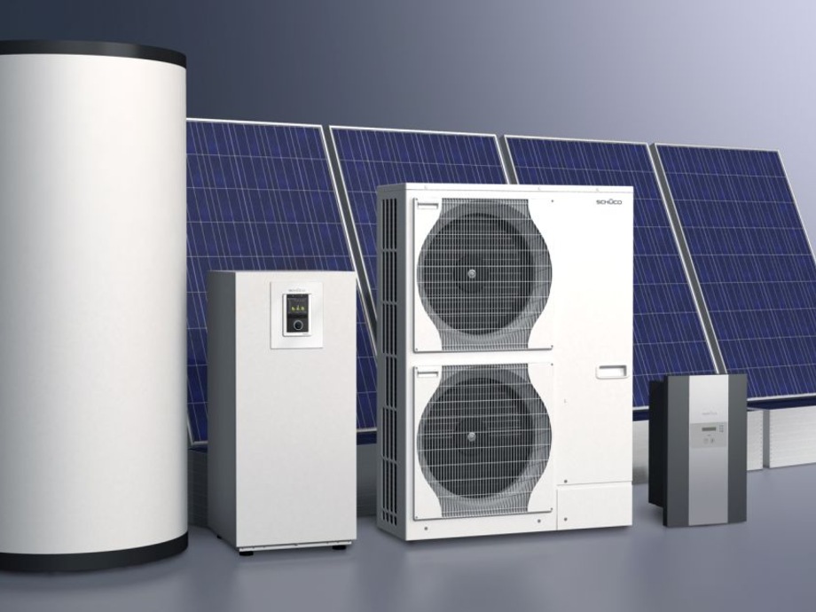 Solar store heat pump