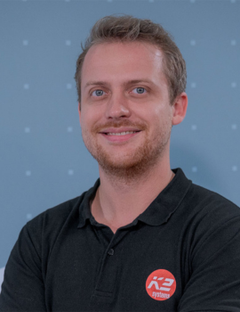 Speaker: Sebastian Kokoschka, Area Sales Manager Switzerland at K2 Systems - © K2 Systems