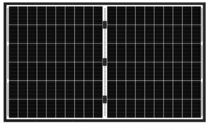 <p>The 120-cell monocrystalline solar module comes with bifacial half cells in a glass-glass configuration.</p> - © Luxor Solar