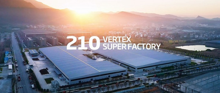 The new factories of Trina Solar are manufacturing the ultra-high power products of 210mm silicon wafers, cells and modules of the Vertex series. - © Trina Solar
