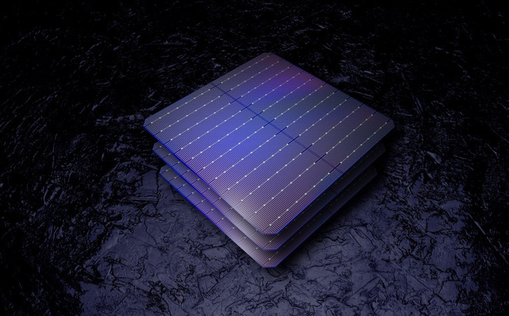 Lumet-metallized silicon solar cells. - © Qcells
