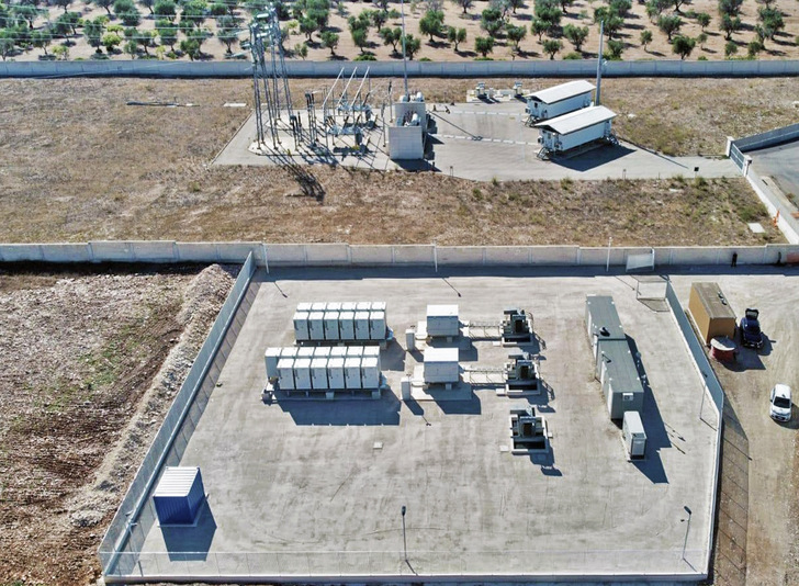 Trina Storage was contracted by Trinasolar ISBU for the provision of the Torre di Pierri battery energy storage system located in Avetrana, Italy; a 9.3 MWh standalone system that supports grid stability and arbitrage. - © Trina Storage