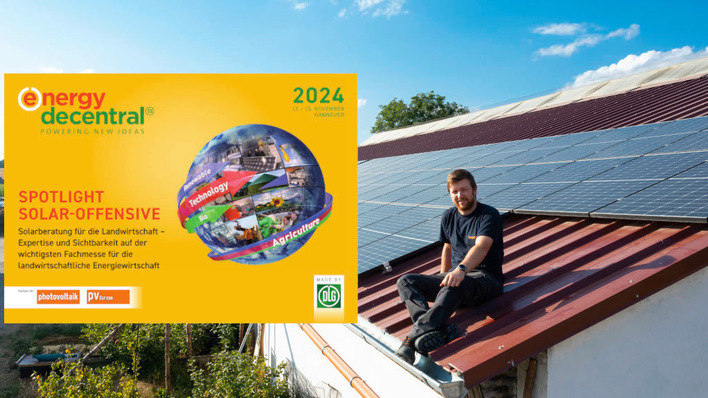 © Kostal Solar Electric/DLG Farmers can plan specific solar projects with suppliers from the photovoltaic and storage industry at Energy Decentral.