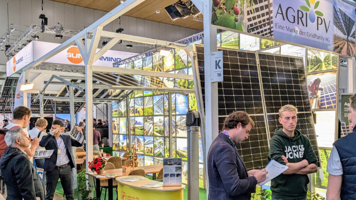 © Gridparity The demand from farmers for Agri-PV systems at Energy Decentral was huge.