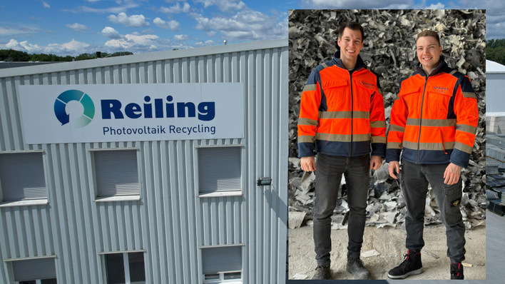 © Reiling Malte Fislake and Tom Reiling of Reiling PV Recycling in Münster (Germany).