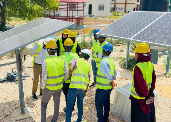 © ISA Solar installation training in Somalia.