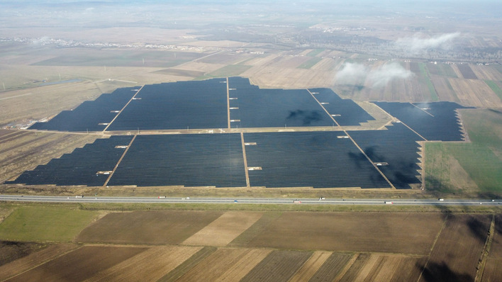 © Econergy 155 MW Ratesti solar park in Romania.