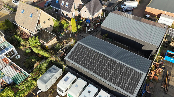 © My PV The solar system is actually oversized for the building’s consumption, but with electric heating, the owner can use more of the solar power directly on site.