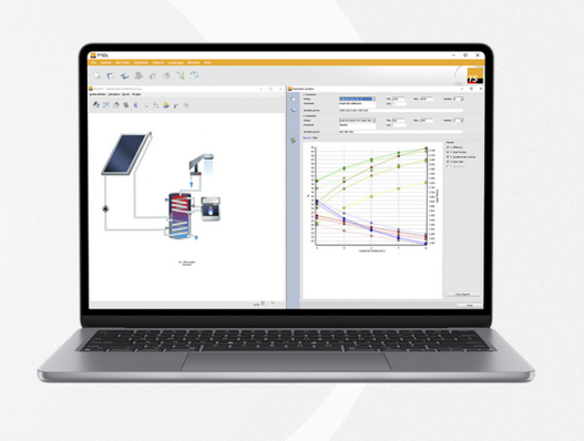 © Valentin Software UsingT-Sol, it‘s possible to plan and dimension systems and collector arrays for maximum performance.