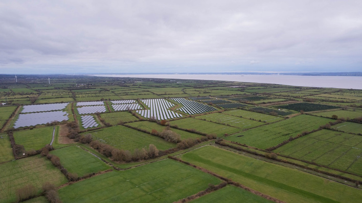 © NextEnergy Capital The Llanwern 75 MW solar park from NextPower UK, the UK's largest operating solar asset.