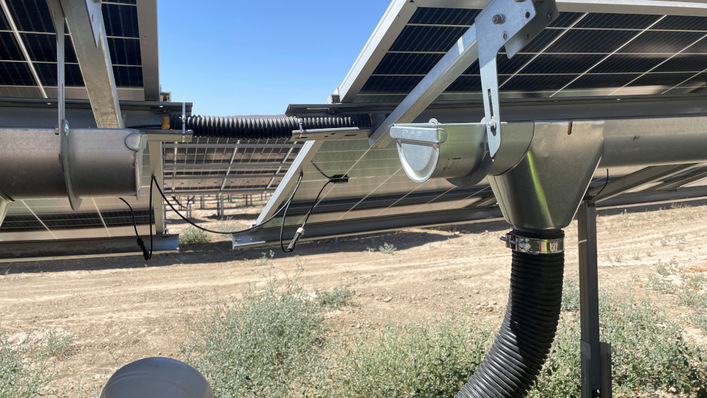 © Baywa r.e. Not a drop wasted – Baywa r.e. has built a plant in Spain where the water is collected for later use on the fields.