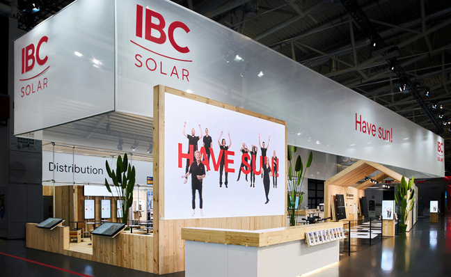 © IBC Solar The IBC Solar booth will be open to installers and project partners from across Europe.