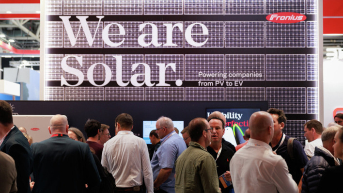 © Fronius International Fronius showcases robust solutions, underlining its support for a European energy transition.