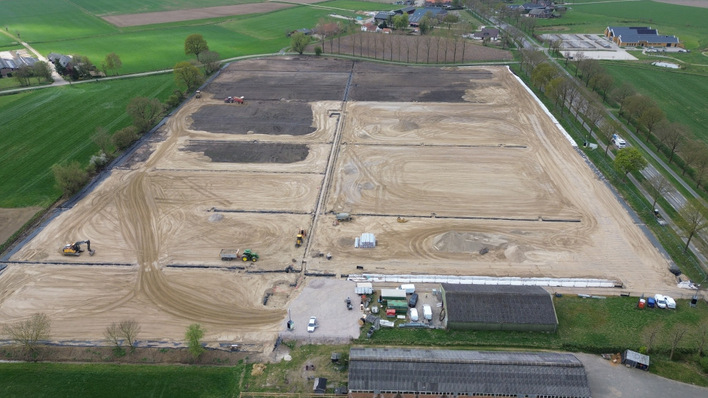 © CCE A soon-to-be solar park on a former landfill site in Rafelder, province of Gelderland.