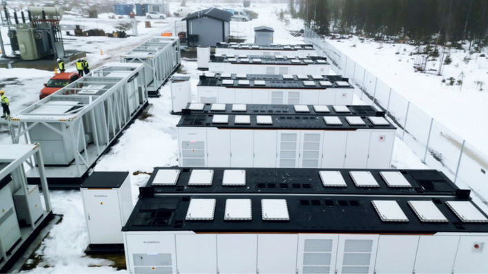 © Sungrow Pack your gloves – a battery park in northern Finland.