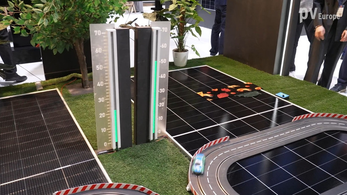 © Vorsatz Media Racing ahead – Aiko's stand at the Intersolar trade fair in Munich.