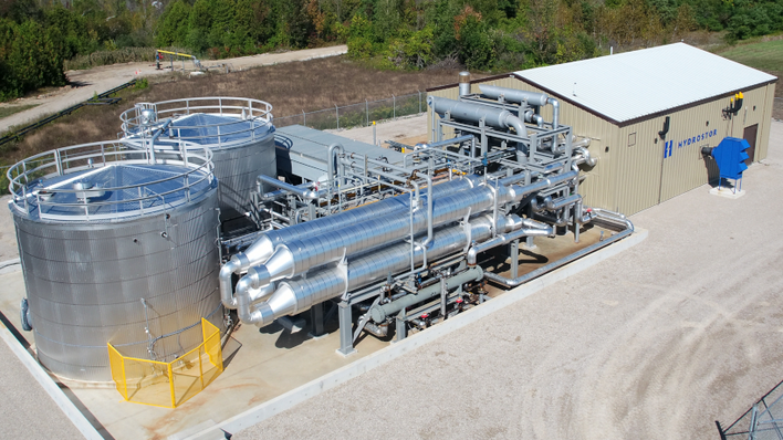 © Hydrostor A gleaming A-CAES installation at a Canadian mine.