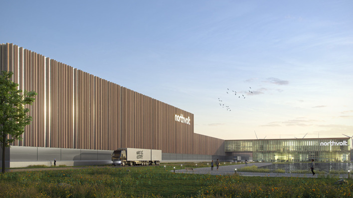 © Northvolt Northvolt’s battery gigafactory in Skellefteå, Sweden, which filed for bankruptcy in March 2025 (animation image).