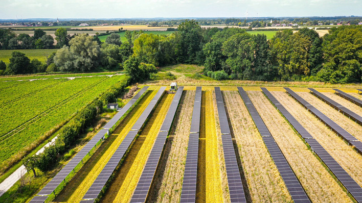 © Gridparity The tracking system allows nearly all of area to remain in agricultural use.