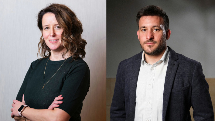 © OIEH Marija Hanzec (left), spokesperson, and Filip Kušević, legal advisor, represent the Zagreb-based Renewable Energy Sources of Croatia (OIE)