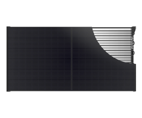 Newpowa Panel solar universal de doble brazo con poste de soporte y soporte  de montaje en pared, ángulo de inclinación de 0-90°, hasta 220W/30.31 de